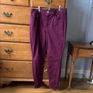 Talbots Purple Ankle Cropped Jeans Slim Fit